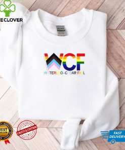 WCF Stacked Text Progress Pride Flag Shirt