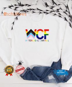 WCF Stacked Text Progress Pride Flag Shirt