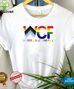 WCF Stacked Text Progress Pride Flag Shirt