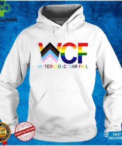 WCF Stacked Text Progress Pride Flag Shirt