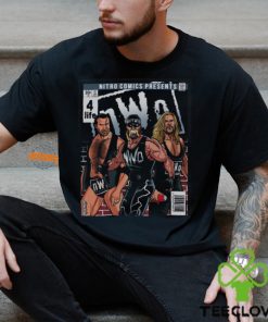 WCW Nitro Comics nWo 4 Life Hogan Hall Nash T shirt