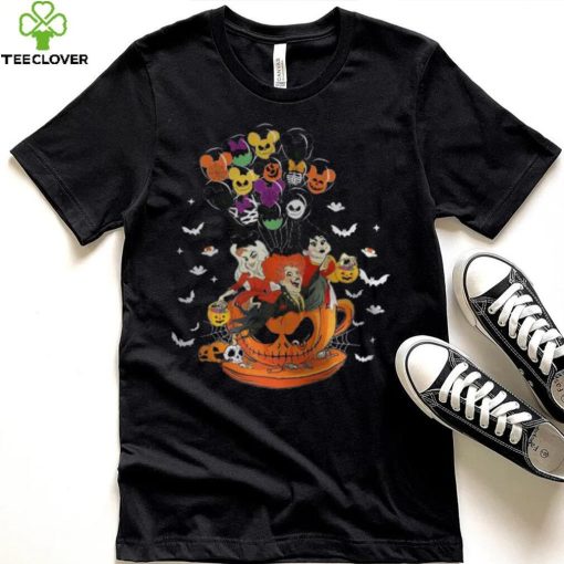 Hocus Pocus Halloween Teacup Mickey Scare Balloon Shirt, Disney Sanderson Sisters Tee