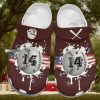 America Flag Vector Custom Crocs – 14Th Outdoor Baseball Crocs