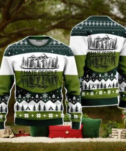 Camping I Hate People Christmas Unisex Ugly Sweater