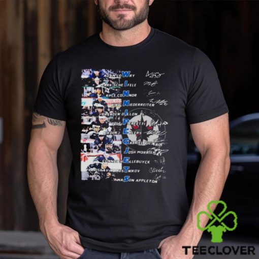WINNIPEG JETS TEAM PLAYERS 2024 SIGNATURES SHIRT
