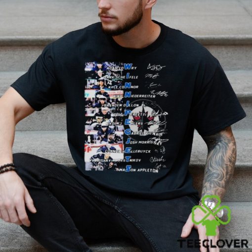 WINNIPEG JETS TEAM PLAYERS 2024 SIGNATURES SHIRT