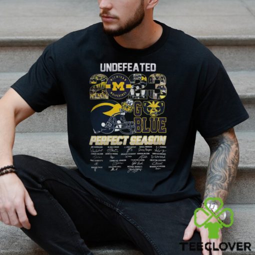 Michigan Wolverines Undefeated 2023 Perfect Season Go Blue T Shirts