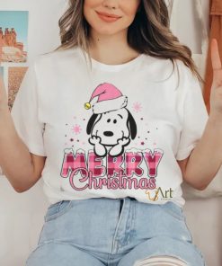 Cute Snoopy Peanut Santa Merry Christmas Shirt