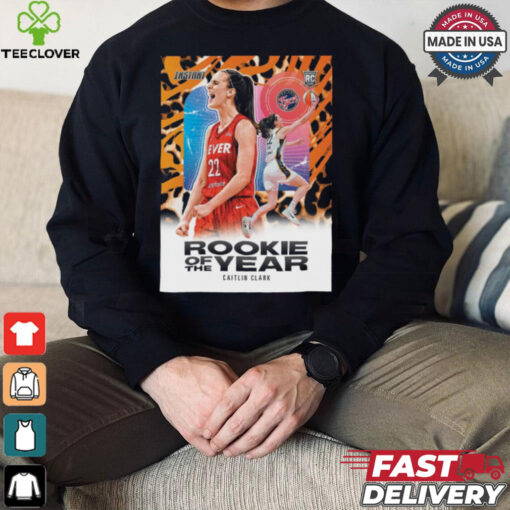 WNBA 2024 Kia Rookie of the Year is Caitlin Clark Indiana Fever Poster t hoodie, sweater, longsleeve, shirt v-neck, t-shirt