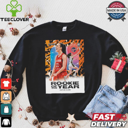 WNBA 2024 Kia Rookie of the Year is Caitlin Clark Indiana Fever Poster t hoodie, sweater, longsleeve, shirt v-neck, t-shirt