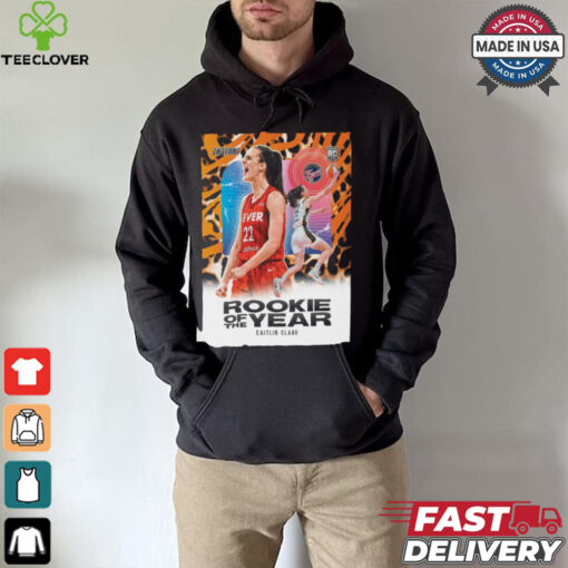 WNBA 2024 Kia Rookie of the Year is Caitlin Clark Indiana Fever Poster t hoodie, sweater, longsleeve, shirt v-neck, t-shirt