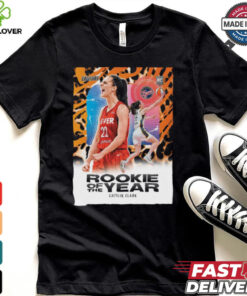 WNBA 2024 Kia Rookie of the Year is Caitlin Clark Indiana Fever Poster t hoodie, sweater, longsleeve, shirt v-neck, t-shirt