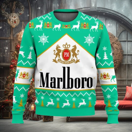 Marlboro Menthol Cigarette Ugly Christmas Sweater