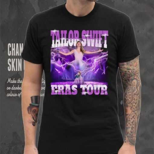 Noir Unisexe Taylor Swift Style Rétro 9   Concert ERAS Tour T shirt