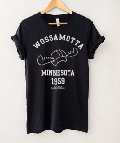 WOSSAMOTTA U ATHLETICS ROCKY AND BULLWINKLE SHIRT