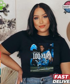 WR Jameson Williams Detroit Lions First Career 100 Yard game shirt