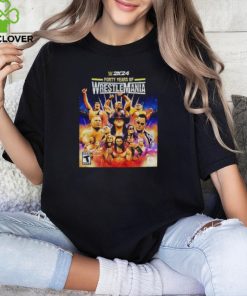 WWE 2K24 Forty Years Of Wrestle Mania T Shirt