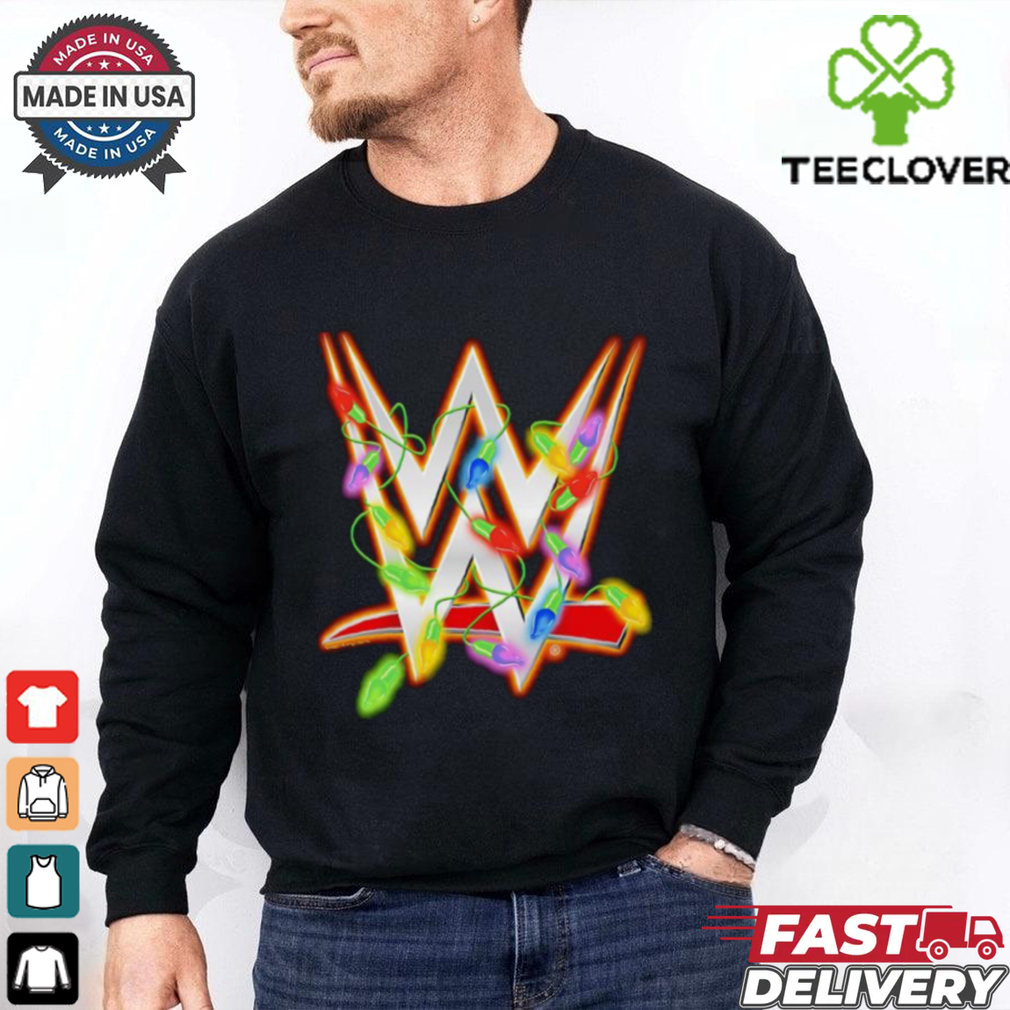 WWE Christmas Lights logo shirt WWE Christmas Lights logo shirt