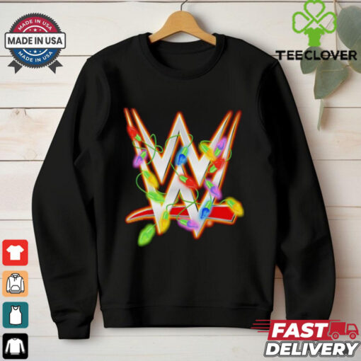 WWE Christmas Lights logo shirt