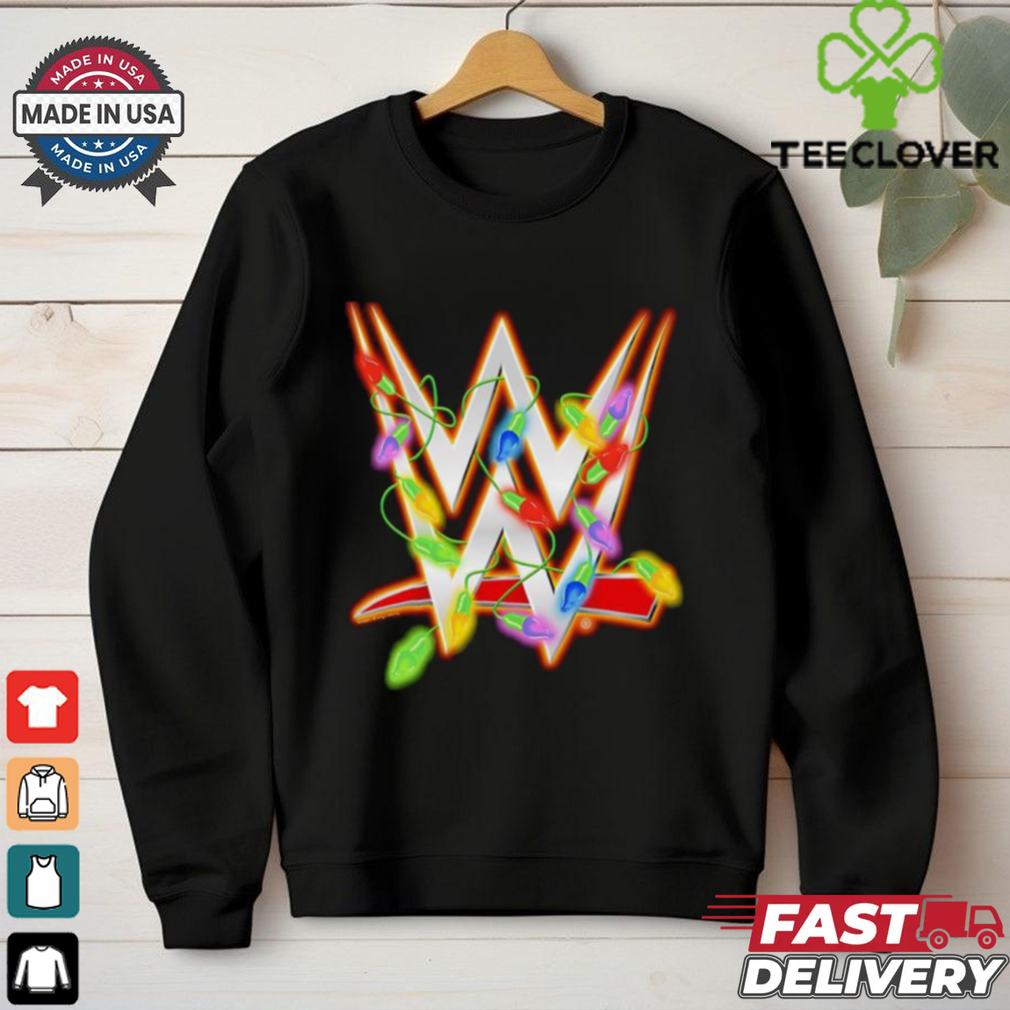 WWE Christmas Lights logo shirt WWE Christmas Lights logo shirt