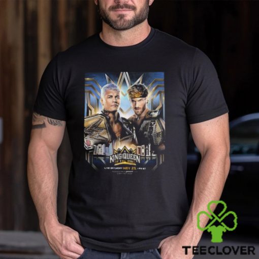 WWE King And Queen Of The Ring Matchup Head To Head Undisputed WWE Champion Cody Rhodes Vs United States Champion Logan Paul T Shirt