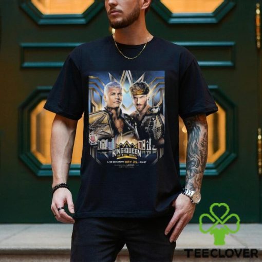 WWE King And Queen Of The Ring Matchup Head To Head Undisputed WWE Champion Cody Rhodes Vs United States Champion Logan Paul T Shirt