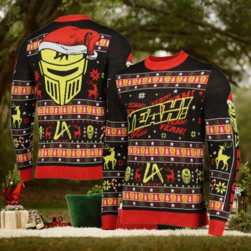 WWE LA Knight YEAH! Ugly Holiday Sweater