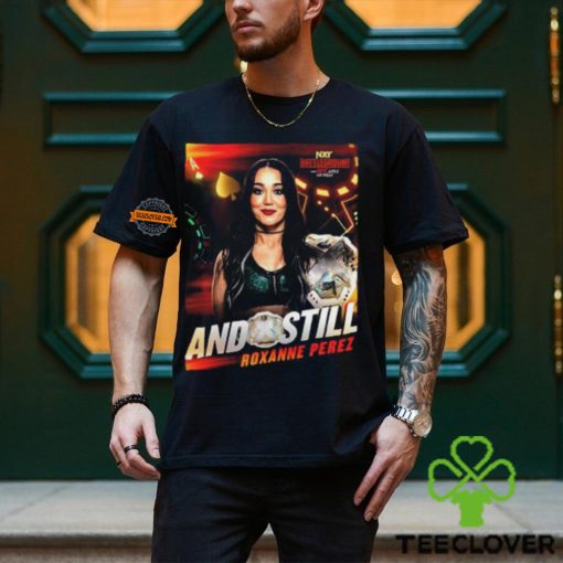 WWE NXT Battleground Roxanne Perez And Still Women’s Champion On June 9 2024 Vintage T Shirt
