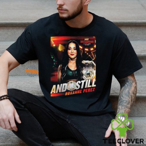 WWE NXT Battleground Roxanne Perez And Still Women’s Champion On June 9 2024 Vintage T Shirt