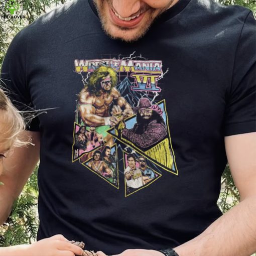 WWE WWF WrestleMania VI Men’s WRESTLING 90’s RETRO T Shirt