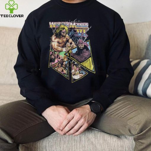 WWE WWF WrestleMania VI Men’s WRESTLING 90’s RETRO T Shirt
