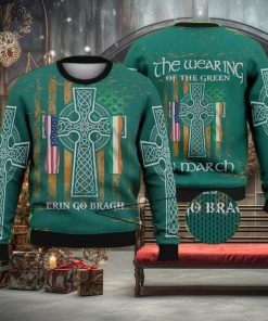 Erin Go Bragh 3D Ugly Sweater Christmas Gift Sweater, Irish Gift 3D Ugly Sweater Christmas Gift Sweater
