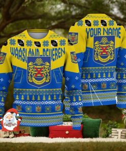 Waasland Beveren 3D Ugly Christmas Sweater Christmas Holiday Gift Custom Name For Men And Women 1 Waasland Beveren 3D Ugly Christmas Sweater Christmas Holiday Gift Custom Name For Men And Women