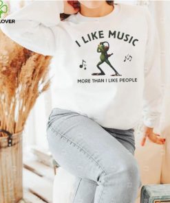 Wackyprint I Like Music More Than I Like People Shirt