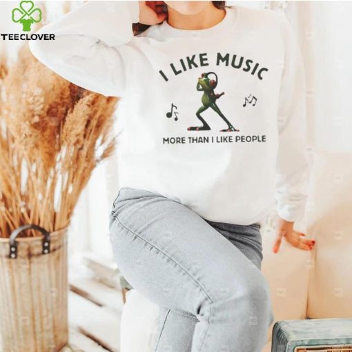 Wackyprint I Like Music More Than I Like People Shirt