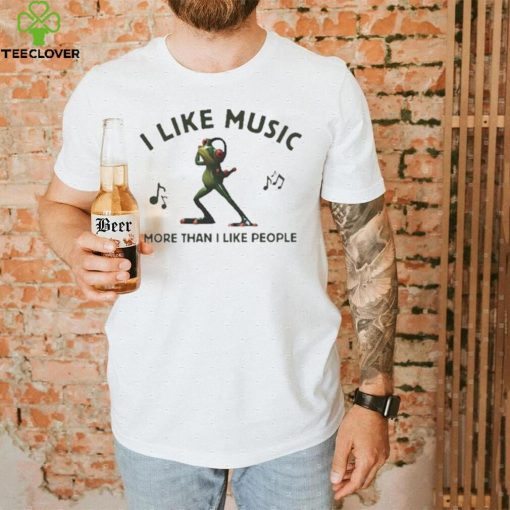 Wackyprint I Like Music More Than I Like People Shirt