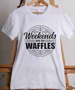 Waffle Weekends Are For Waffles Funny Vintage Breakfast T Shirt