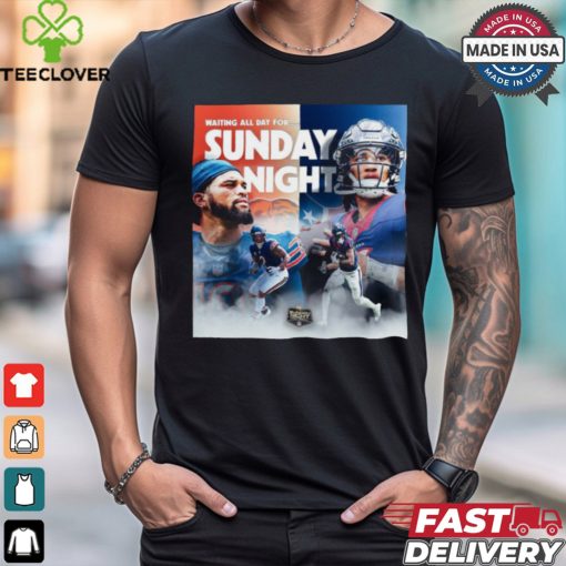 Waiting All Day For Sunday Night Chicago Bears vs Houston Texans 2024 Poster t shirt