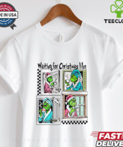 Waiting For Christmas Like Grinch comic shirt
