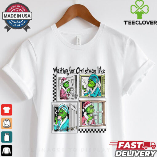 Waiting For Christmas Like Grinch comic shirt