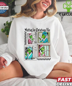 Waiting For Christmas Like Grinch comic shirt