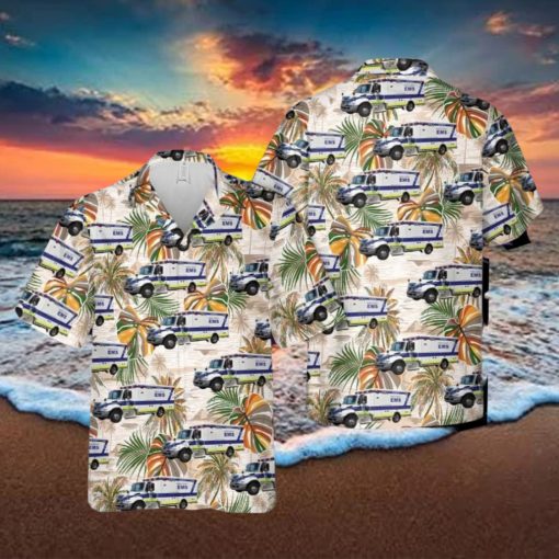 Wake County EMS North Carolina Aloha Hawaiian Shirt Men And Women Beach Shirt