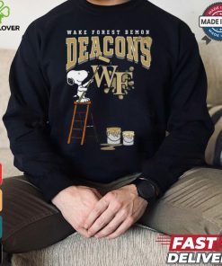 Wake Forest Demon Deacons Snoopy Painting Shirt