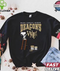Wake Forest Demon Deacons Snoopy Painting Shirt