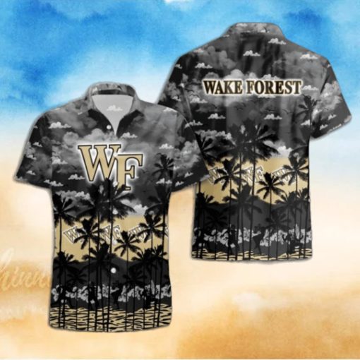 Wake Forest Demon Palms Tree Hawaiian Shirt