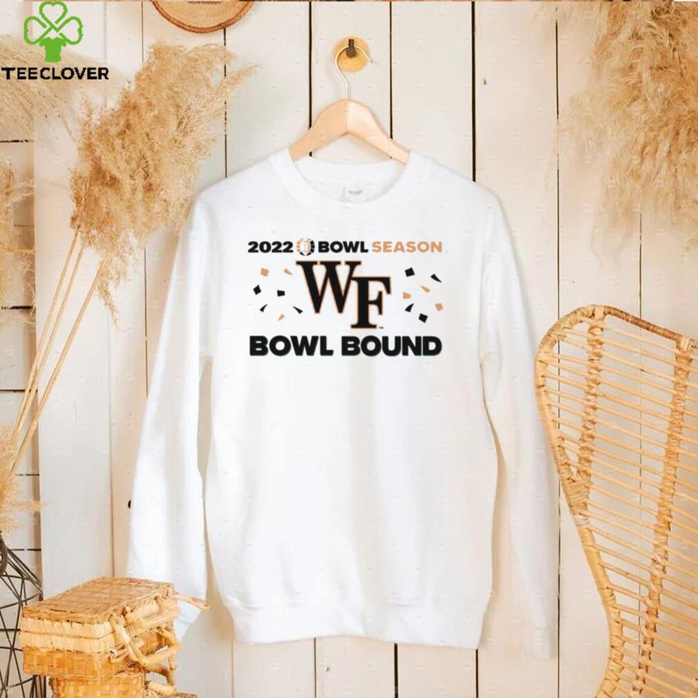 Wake Forest Football 2022 Bowl Season Wf Bowl Bound Tee Shirt Wake Forest Football 2022 Bowl Season Wf Bowl Bound Tee Shirt