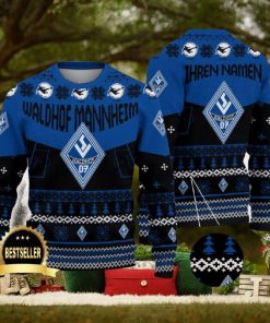 Waldhof Mannheim Ugly Christmas Sweater Logo Custom Name Gift Fans