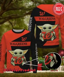 Walgreens Baby Yoda With Logo Ugly Christmas Sweater