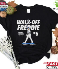Walk Off Freddie Freeman #5 Los Angeles Dodgers signature shirt