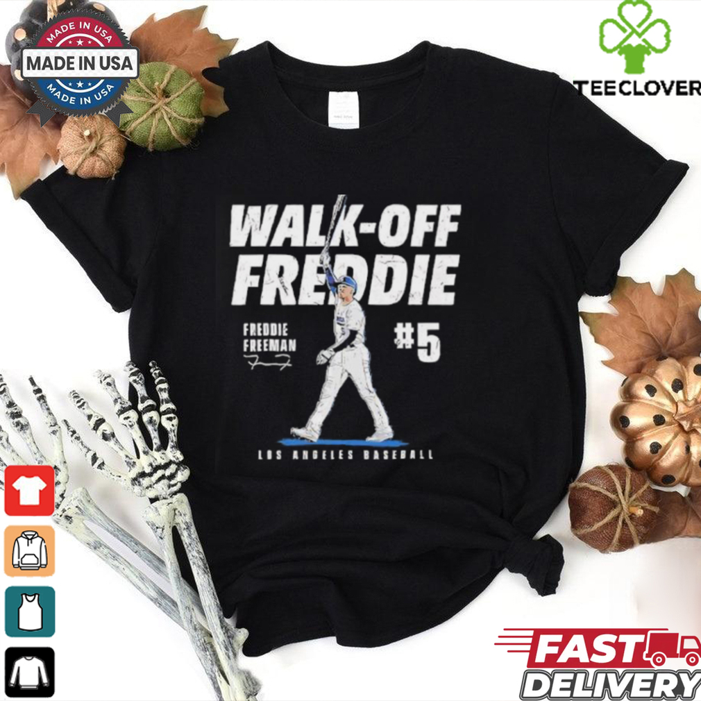 Walk Off Freddie Freeman #5 Los Angeles Dodgers signature shirt Walk Off Freddie Freeman #5 Los Angeles Dodgers signature shirt